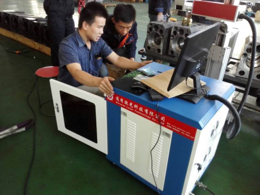 激光打标机培训现场